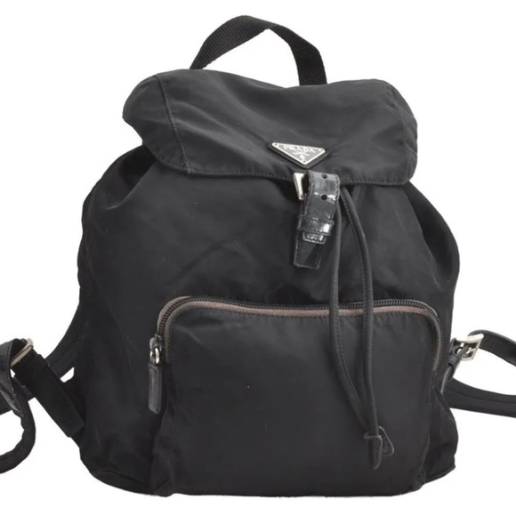 Authentic Prada Nylon Black Backpack